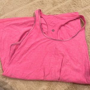 Neon pink lululemon tank